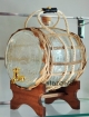 Beczułka szklana 3,8L z kranikiem w oplocie