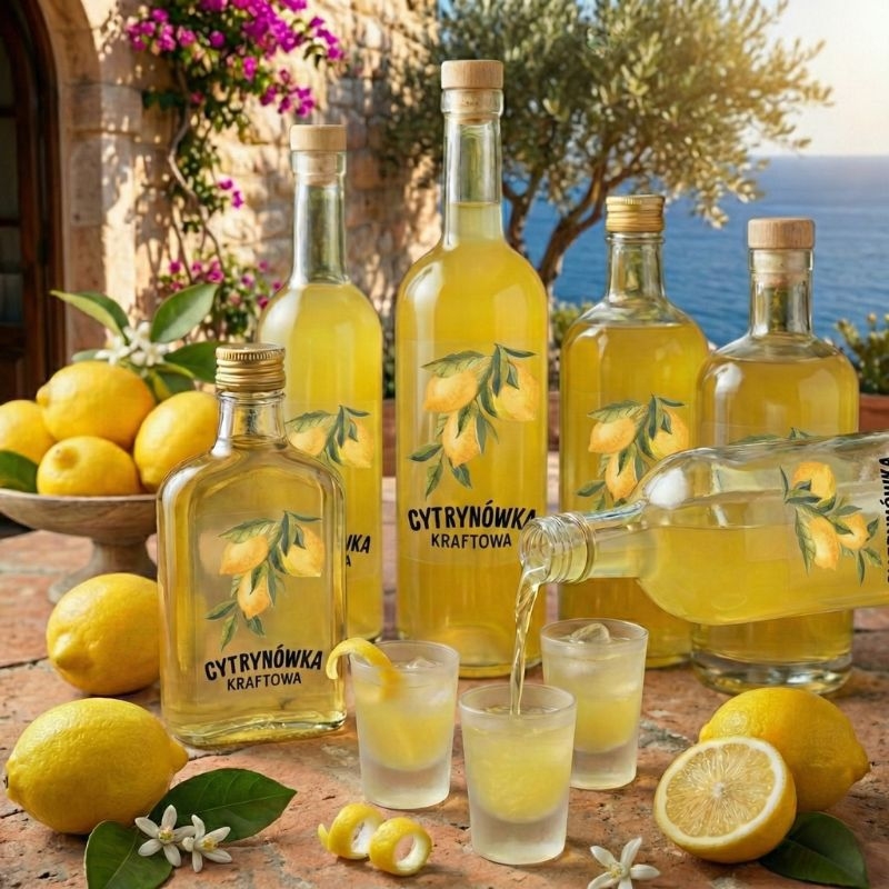Etykieta na Butelkę - Cytrynówka Kraftowa (t) ET145  1 szt.jpg