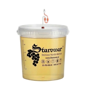 Pojemnik Fermentacyjny Transparent 33L z Miarką + Rurka Fermentacyjna