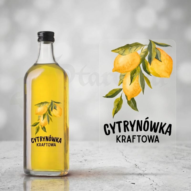 Etykieta na Butelkę - Cytrynówka Kraftowa (t) ET145.jpg