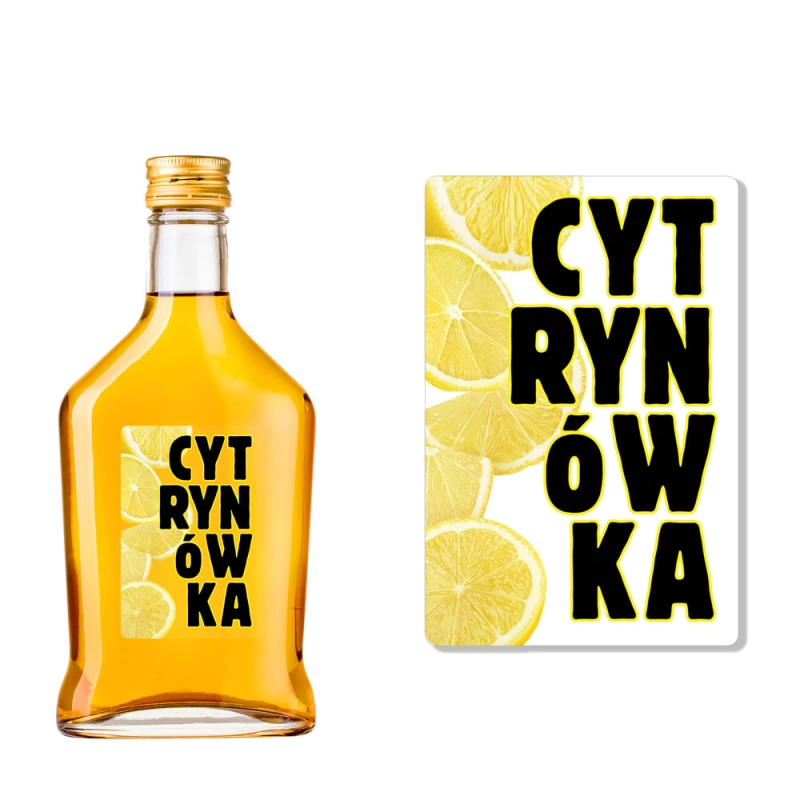Etykieta na Butelkę Cytrynówka CYT-RYN-ÓW-KA ET175 (t)