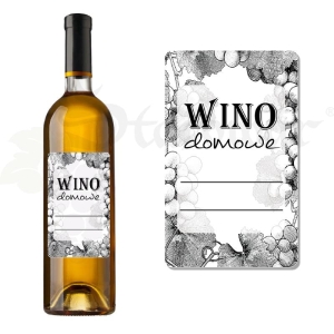 ETYKIETA SAMOPRZYLEPNA NA BUTELKĘ - WINO DOMOWE ET15 / 1 szt