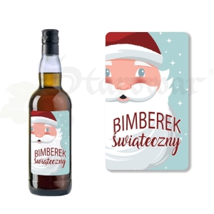 ETYKIETA SAMOPRZYLEPNA NA BUTELKĘ - BIMBEREK ŚWIĄTECZNY ET27 / 1 szt