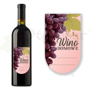 ETYKIETA SAMOPRZYLEPNA NA BUTELKĘ - WINO DOMOWE ET34 / 1 szt