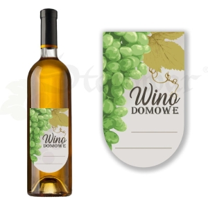 ETYKIETA SAMOPRZYLEPNA NA BUTELKĘ - WINO DOMOWE ET35 / 1 szt