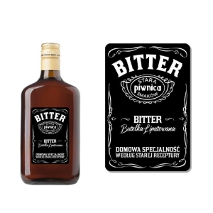 ETYKIETA SAMOPRZYLEPNA NA BUTELKĘ - BITTER ET42 / 1 szt