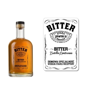 ETYKIETA SAMOPRZYLEPNA NA BUTELKĘ - BITTER ET43 (t) / 1 szt
