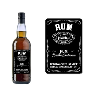 ETYKIETA SAMOPRZYLEPNA NA BUTELKĘ - RUM ET47 / 1 szt