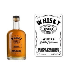 ETYKIETA SAMOPRZYLEPNA NA BUTELKĘ - WHISKY ET52 (t) / 1 szt
