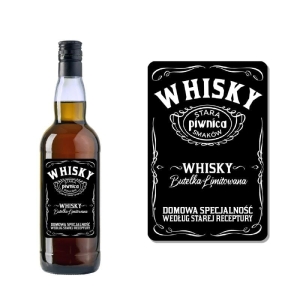 ETYKIETA SAMOPRZYLEPNA NA BUTELKĘ - WHISKY ET53/ 1 szt