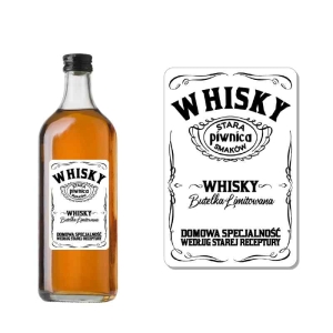 ETYKIETA SAMOPRZYLEPNA NA BUTELKĘ - WHISKY ET58 / 1 szt