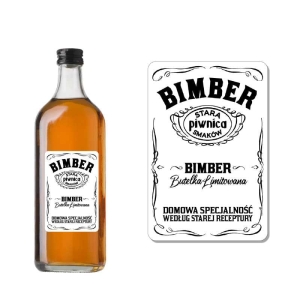 ETYKIETA SAMOPRZYLEPNA NA BUTELKĘ - BIMBER ET57 / 1 szt