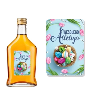 ETYKIETA SAMOPRZYLEPNA NA BUTELKĘ - WIELKANOCNA ET60 / 1 szt