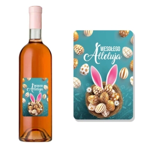 ETYKIETA SAMOPRZYLEPNA NA BUTELKĘ - WIELKANOCNA ET63 / 1 szt