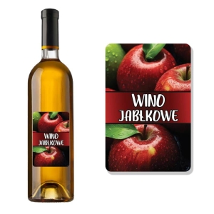 ETYKIETA SAMOPRZYLEPNA NA BUTELKĘ - WINO JABŁKOWE ET66 / 1 szt
