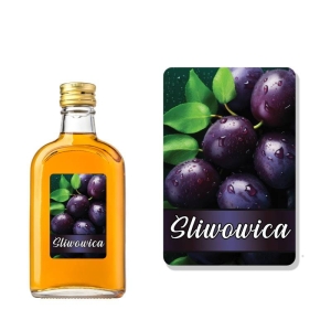 ETYKIETA SAMOPRZYLEPNA NA BUTELKĘ - ŚLIWOWICA ET71 / 1 szt