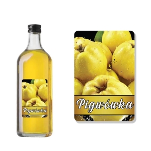 ETYKIETA SAMOPRZYLEPNA NA BUTELKĘ - PIGWÓWKA ET74 / 1 szt