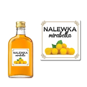 ETYKIETA SAMOPRZYLEPNA NA BUTELKĘ - NALEWKA MIRABELKA ET13 / 1 szt