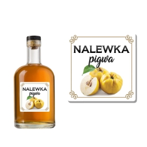 ETYKIETA SAMOPRZYLEPNA NA BUTELKĘ - NALEWKA PIGWA ET03 / 1 szt