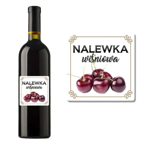 ETYKIETA SAMOPRZYLEPNA NA BUTELKĘ - NALEWKA WIŚNIOWA ET01 / 1 szt