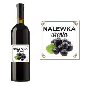 ETYKIETA SAMOPRZYLEPNA NA BUTELKĘ - NALEWKA ARONIA ET02 / 1 szt