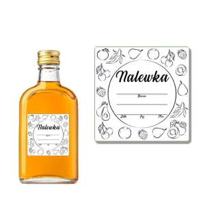 ETYKIETA SAMOPRZYLEPNA NA BUTELKĘ - NALEWKA ET08 / 1 szt