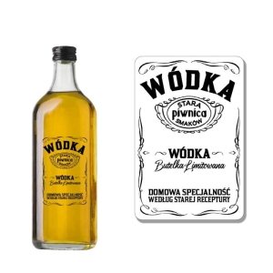 ETYKIETA SAMOPRZYLEPNA NA BUTELKĘ - WÓDKA ET54 (t) / 1 szt