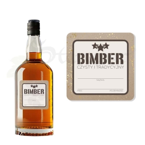 ETYKIETA SAMOPRZYLEPNA NA BUTELKĘ - BIMBER MARINE ET77 / 1 szt