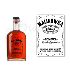 Etykieta Samoprzylepna na Butelkę - MALINÓWKA (t) ET95 / 1 szt