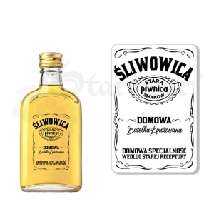 Etykieta na Butelkę - ŚLIWOWICA ET98 / 1 szt - Transparent