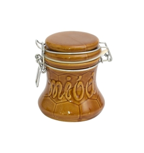 Słoik Ceramiczny na Miód 0,3L Miodowy