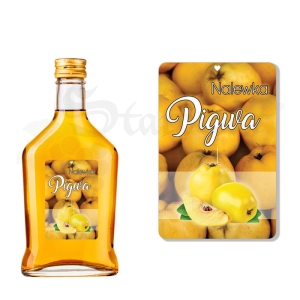 Etykieta na Butelkę - Nalewka Pigwa ET104 / 1 szt