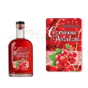 Etykieta na Butelkę - Nalewka Czerwona Porzeczka ET105 / 1 szt