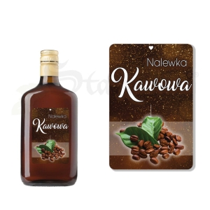Etykieta na Butelkę - Nalewka Kawowa ET106 / 1 szt