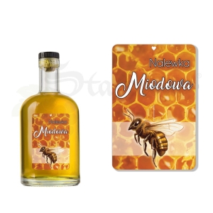 Etykieta na Butelkę - Nalewka Miodowa ET107 / 1 szt