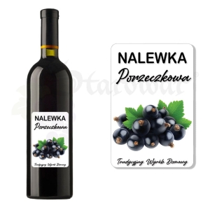 Etykieta na Butelkę - Nalewka z Czarnej Porzeczki ET115 / 1 szt