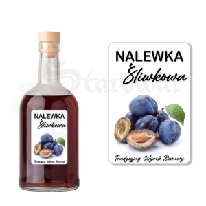 Etykieta na Butelkę - Nalewka Śliwkowa ET116 / 1 szt