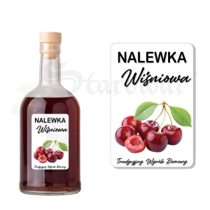 Etykieta na Butelkę - Nalewka Wiśniowa ET117 / 1 szt
