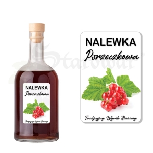 Etykieta na Butelkę - Nalewka z Czerwonej Porzeczki ET118 / 1 szt