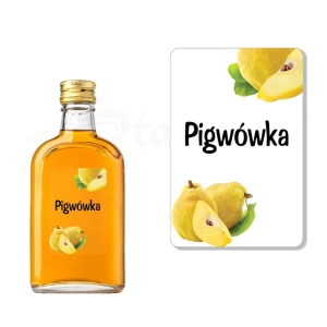 Etykieta na Butelkę - PIGWÓWKA (t) ET129 / 1 szt