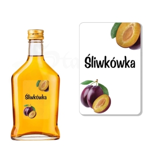 Etykieta na Butelkę - ŚLIWKÓWKA (t) ET130 / 1 szt