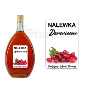 Etykieta na Butelkę - Nalewka Dereniowa ET135 / 1 szt