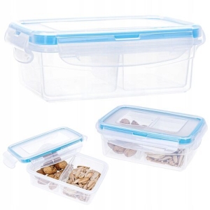 Pojemnik Plastikowy Lunch Box SAVER BOX 400 ml Hermetyczny + 2 Wkłady / 1 szt