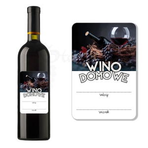 Etykieta na Butelkę - Wino Domowe ET146 / 1 szt