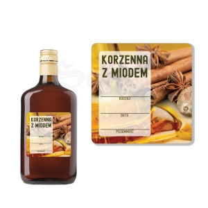 Etykieta na Syrop Sok Nalewkę - Korzenna z Miodem ET156 / 1 szt