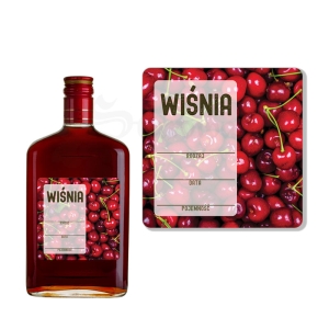 Etykieta na Syrop Sok Nalewkę - Wiśnia ET159 / 1 szt