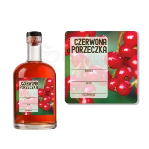 Etykieta na Syrop Sok Nalewkę - Czerwona Porzeczka ET160 / 1 szt