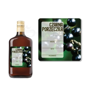 Etykieta na Syrop Sok Nalewkę - Czarna Porzeczka ET161 / 1 szt