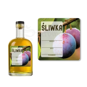 Etykieta na Syrop Sok Nalewkę - Śliwka ET162 / 1 szt