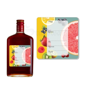 Etykieta na Butelkę Uniwersalna Cytrusowa ET167 / 1 szt